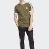 T-shirt Adidas koszulka khaki krótki rękaw logo na piersi